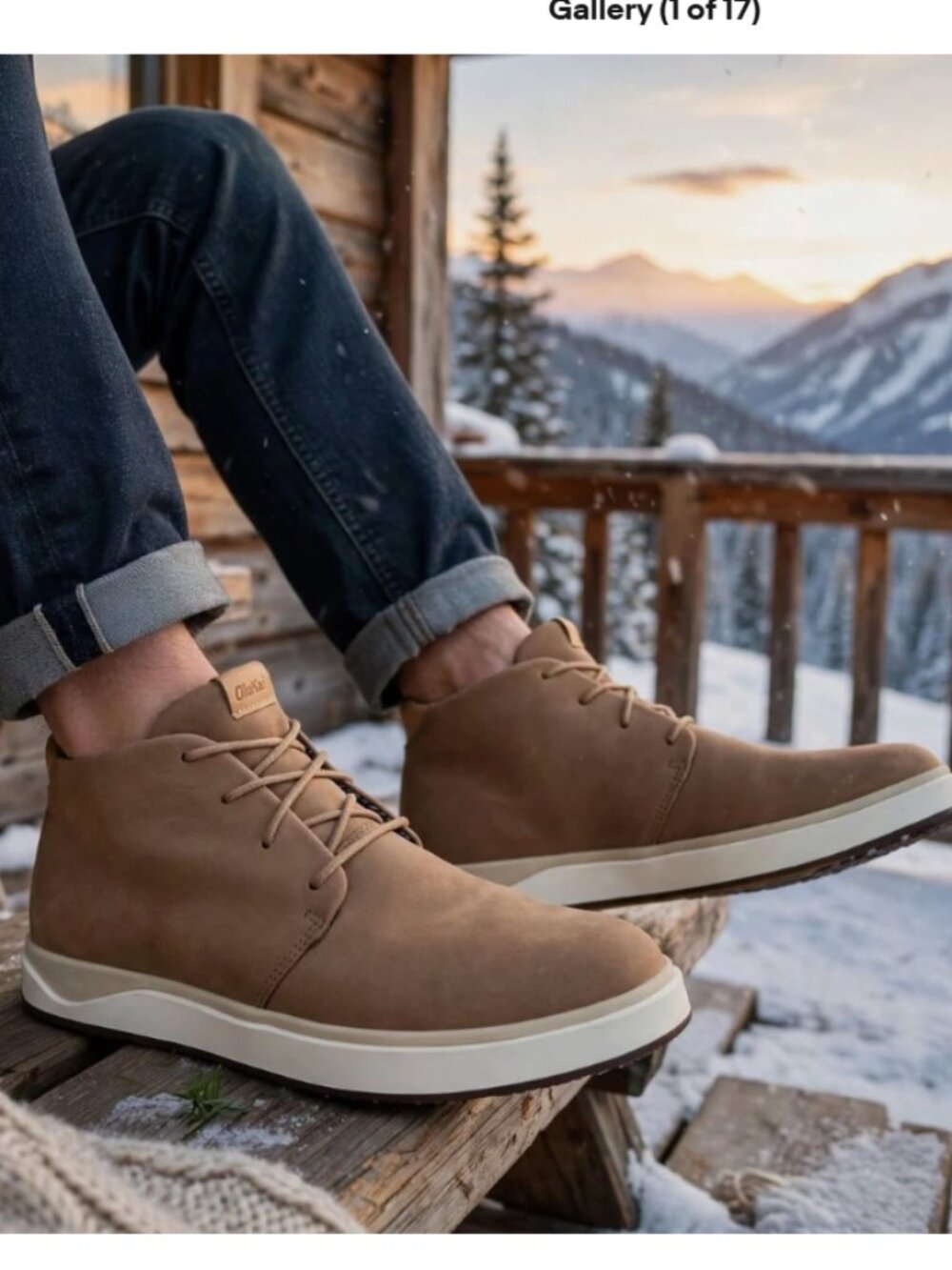 OluKai Nubuck Men's Papaku 'Ili Chukka Boots $160 in Tan